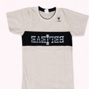 beige & black “LACTEE” T-shirt